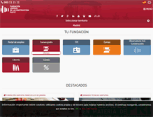 Tablet Screenshot of madrid.fundacionlaboral.org